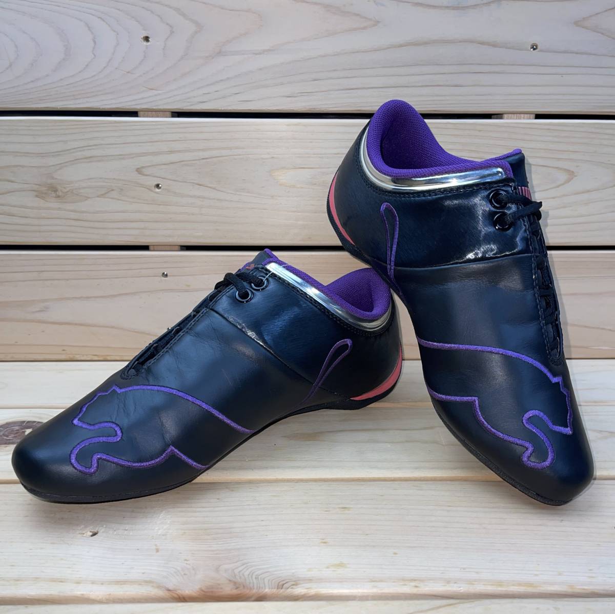  Puma 22.5cm Future кошка M1 большой cosmic black purple ruPUMA FUTURE CAT M1 BIG SF COSMIC W женский спортивные туфли 