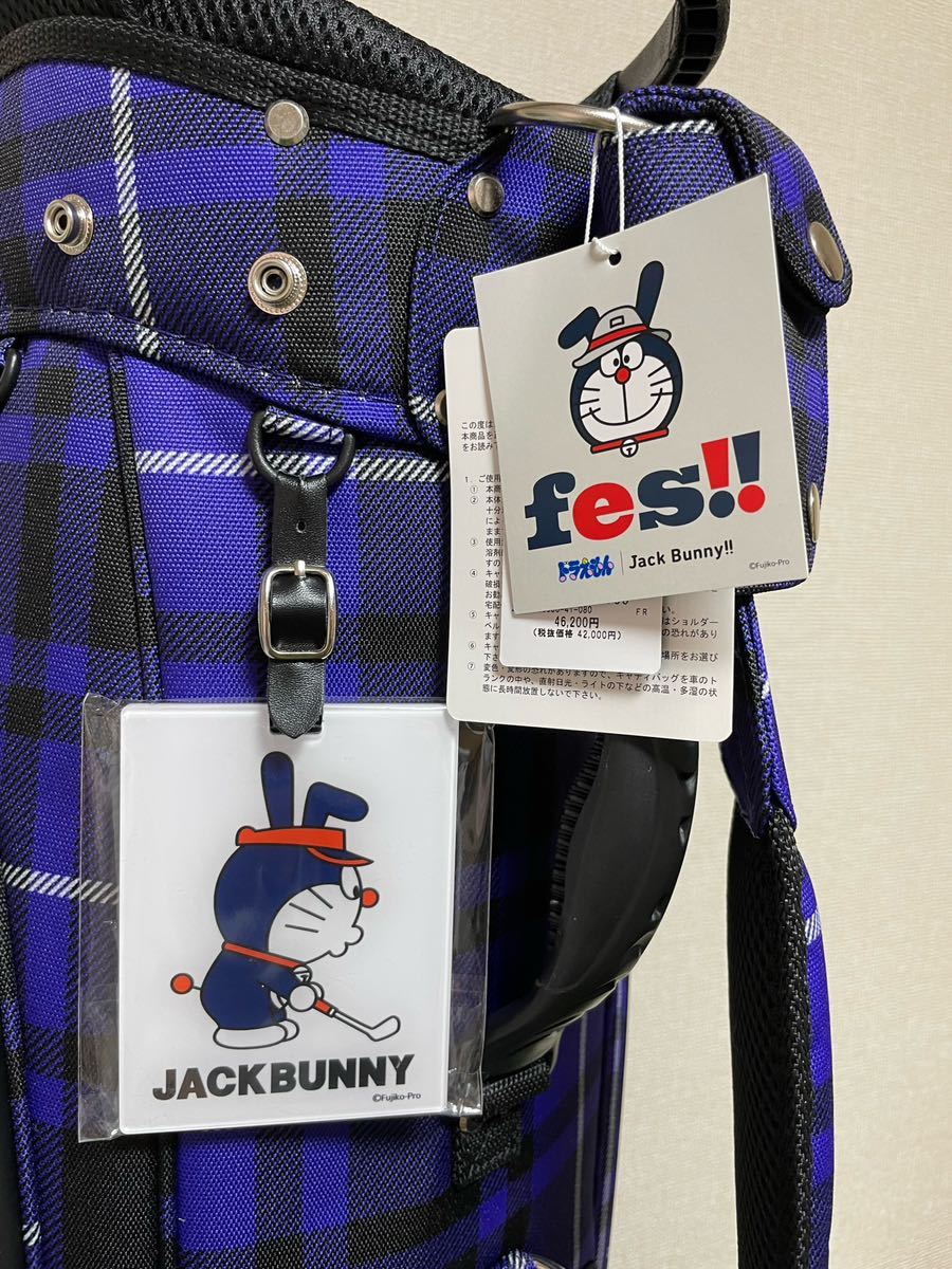 新品】ジャックバニー キャディバッグ ドラえもん タータン 新品】ジャックバニー キャディバッグ ドラえもん タータン