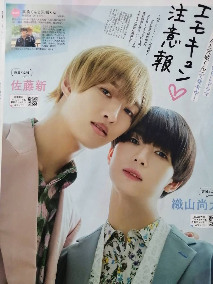◇佐藤新×織山尚大 切り抜き2P 高良くんと天城くん◇(タレント)|売買