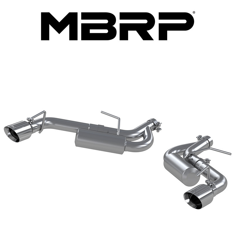 MBRP 2016-2024 シボレー カマロ 2.0L アクスルバック エキゾースト レース ポリッシュTip 爆音 正規品