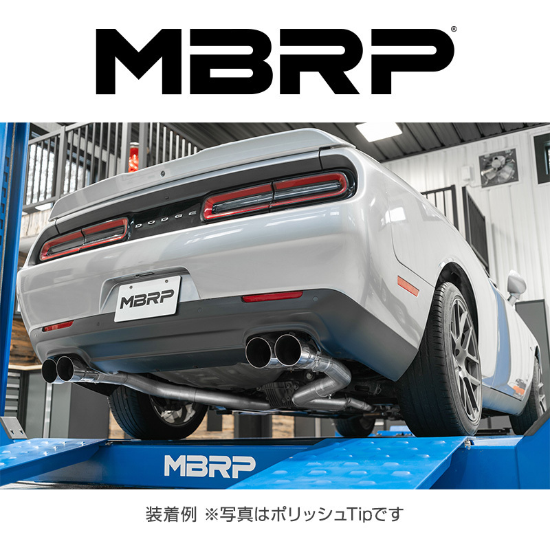 MBRP 2015-2016 ダッジ チャレンジャー 5.7L V8 CAT-BACK レース エキゾースト カーボンファイバーTip 正規品_画像8