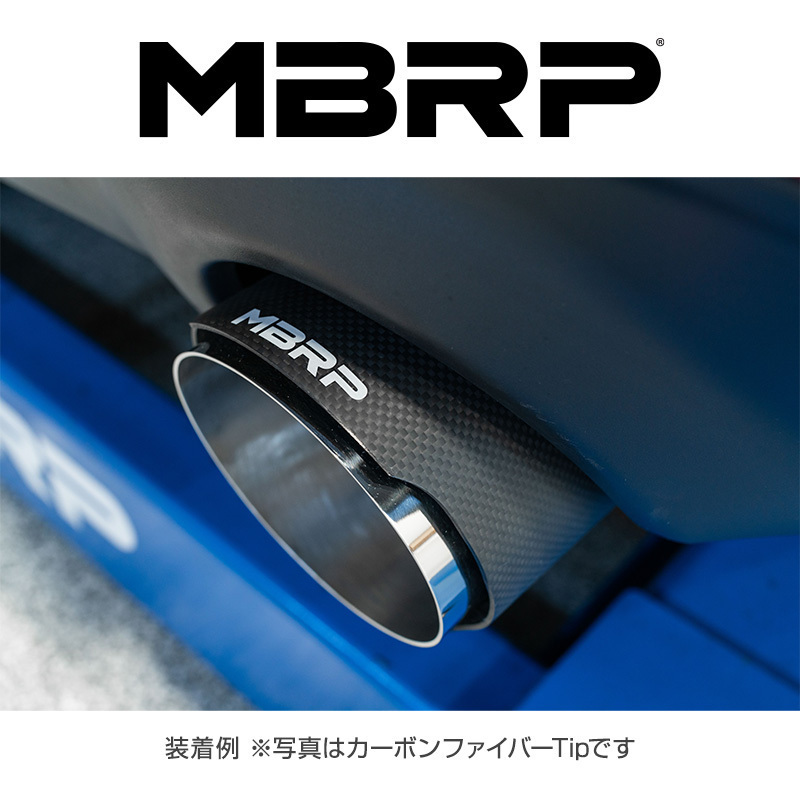 MBRP 2017-2024 ダッジ チャージャー RT 5.7L V8 CAT-BACK レース エキゾースト カーボンファイバーTip 正規品_画像2