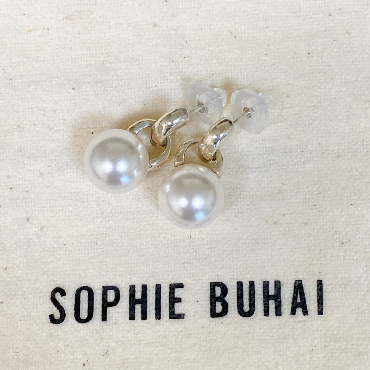 SOPHIE BUHAI Everyday Pearl Earrings ピアス パール シルバー