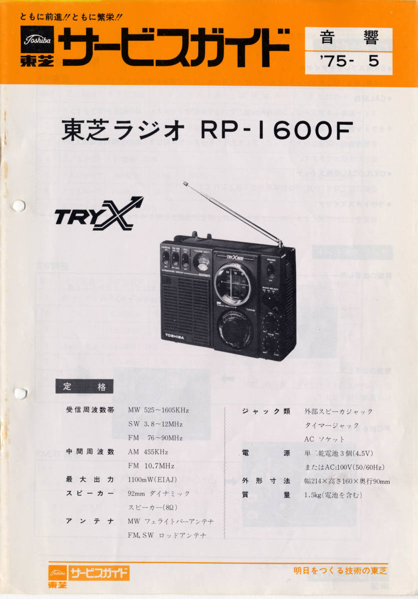 BCL★希少ベリカード★ラジオ・モスクワ＋おまけ★東芝★TRY-X★RP-1600Fカラーサービスガイド付_おまけ★RP-1600FカラーSGのPDF版！