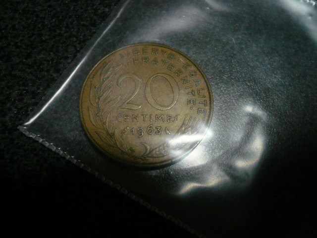 フランス　硬貨　１９６３_画像2