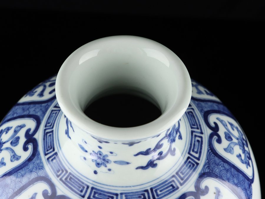 魁◇名家蔵出うぶ荷本物保証中国古作清朝在銘大清乾隆年製色絵古染付粉