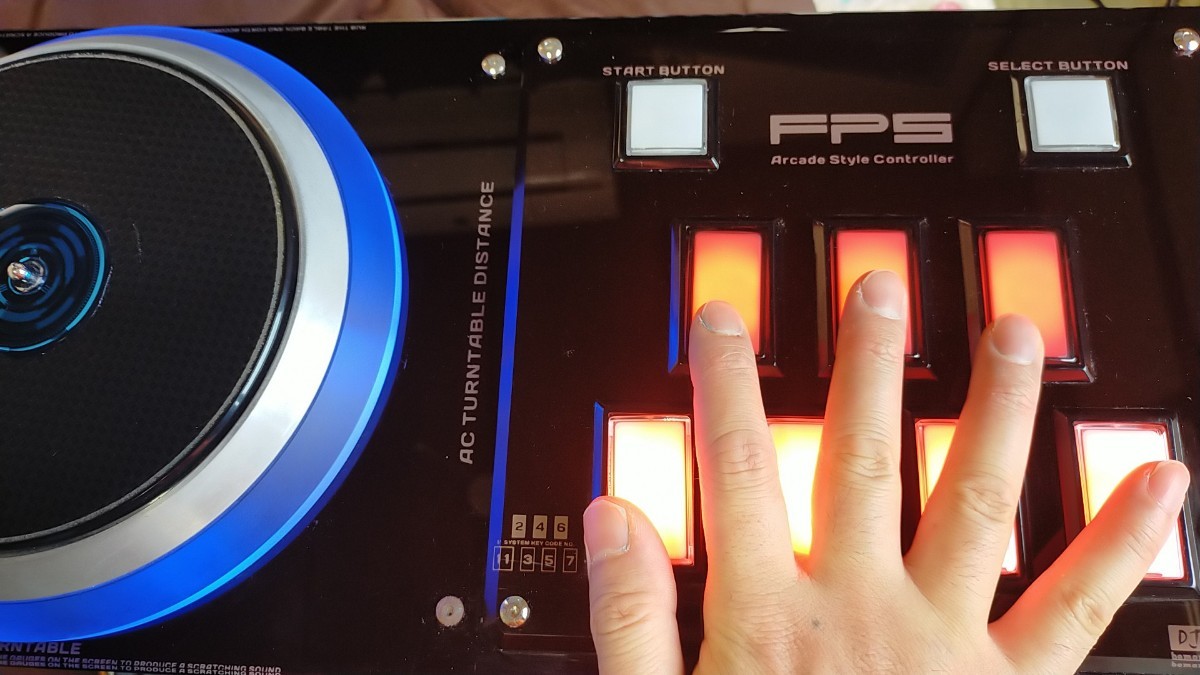 廃盤 ビートマニア DAO 最新FPS コントローラー 静音化 三和ボタン