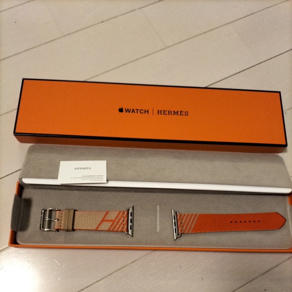 B3391【未使用】HERMES　エルメス　アップルウォッチ　ベルト_画像1