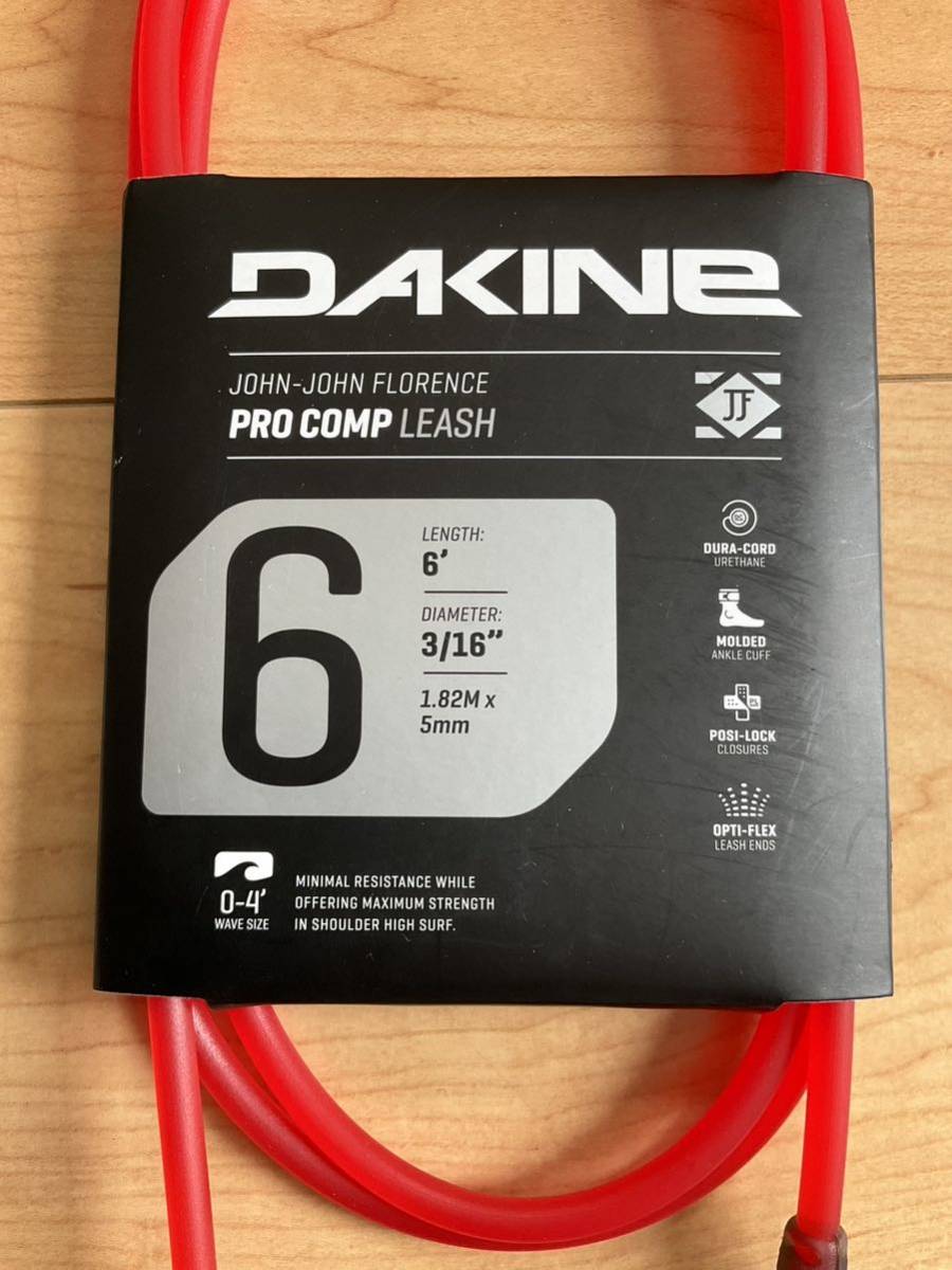 新品　未使用　DAKINE ダカイン　リーシュコード　Pro comp 6ft 3/16“ 5mm ジョンジョンモデル 定価4840円_画像1