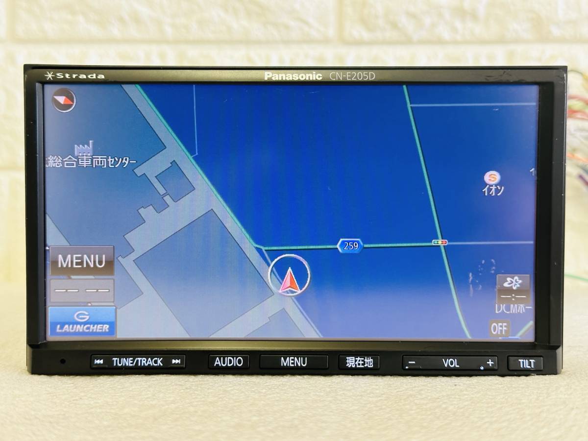 【地図2015年】パナソニック Panasonic メモリーナビ CN-E205D★CD★動作品　_画像1