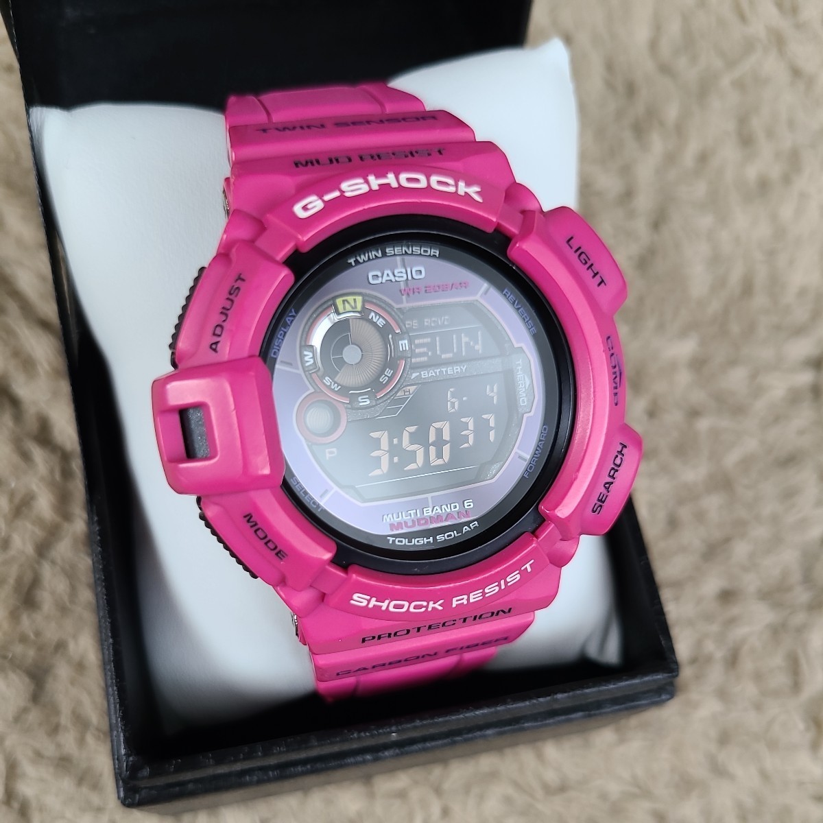 CASIO G-SHOCK GW-9300SR マッドマン ピンク 電波ソーラー Gショック