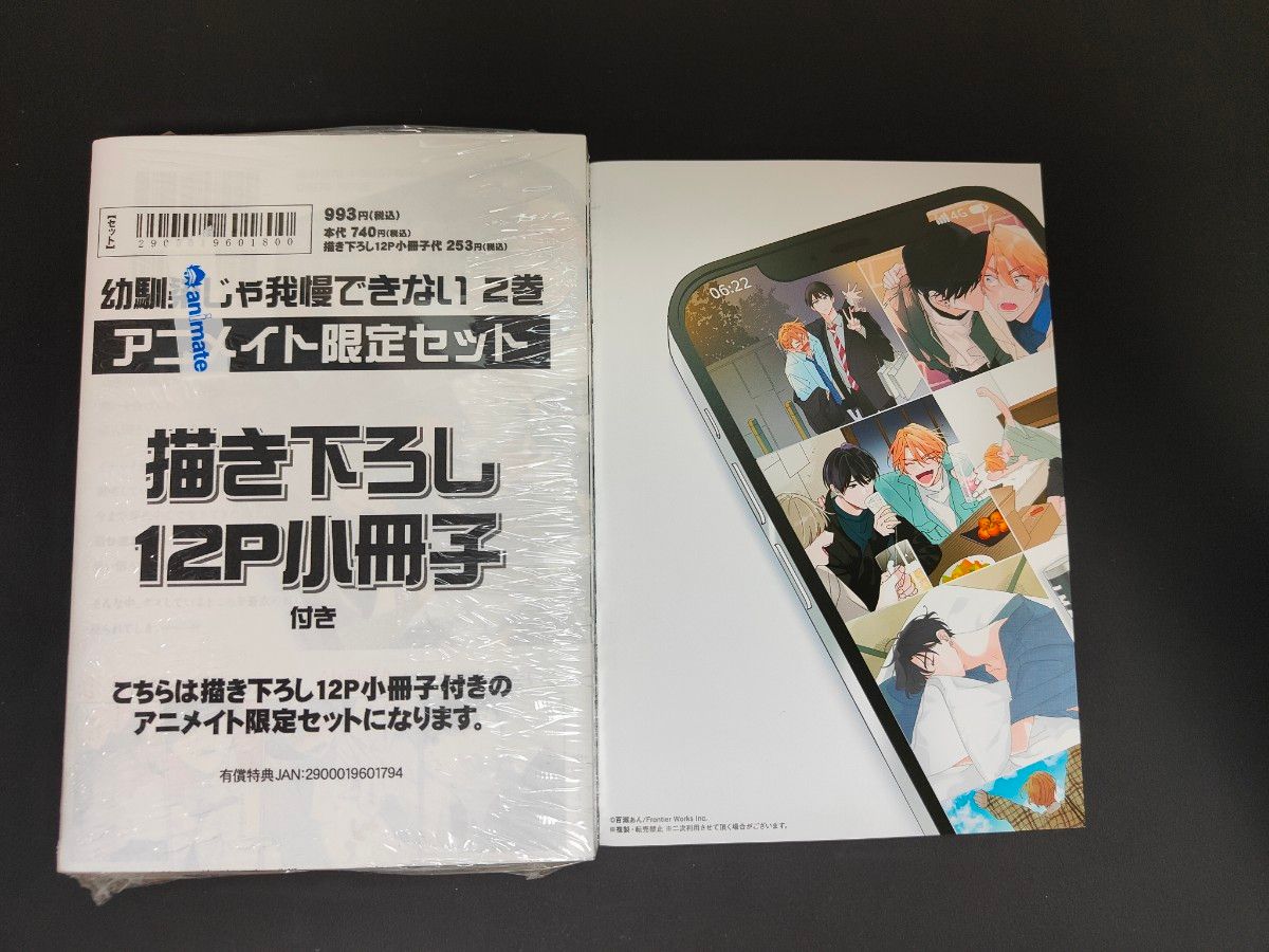 新品未開封/幼馴染じゃ我慢できない 2/百瀬あん  アニメイト限定セット小冊子付き