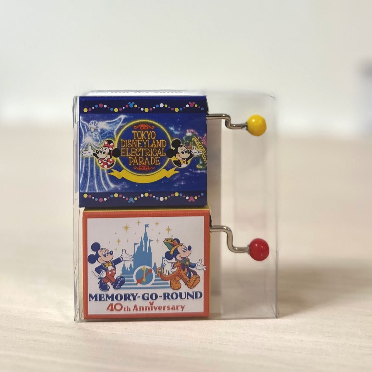 ディズニー 40周年 オルゴールセット 2個 ミッキー レトロ 新品未使用