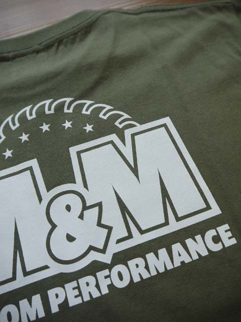 M&M PRINT S/S T-SHIRT(23-MT-005)/L.OLIVE/XLsize/新品・未使用_画像8