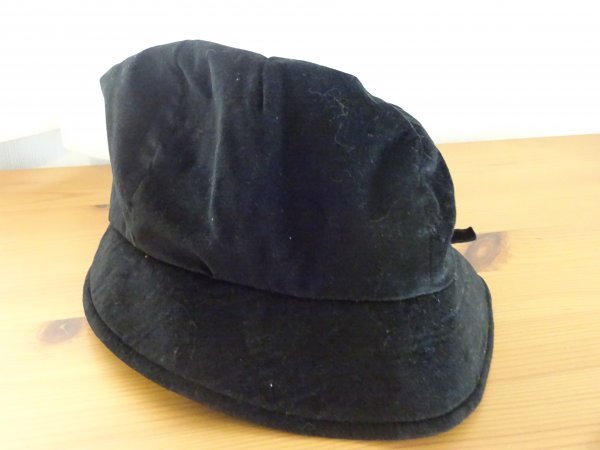 ⊿林八百吉⊿レディース・婦人用　黒色帽子　キャスケット　サイズ５６cm　キャップ　リボン付　帽子　日本製_画像8