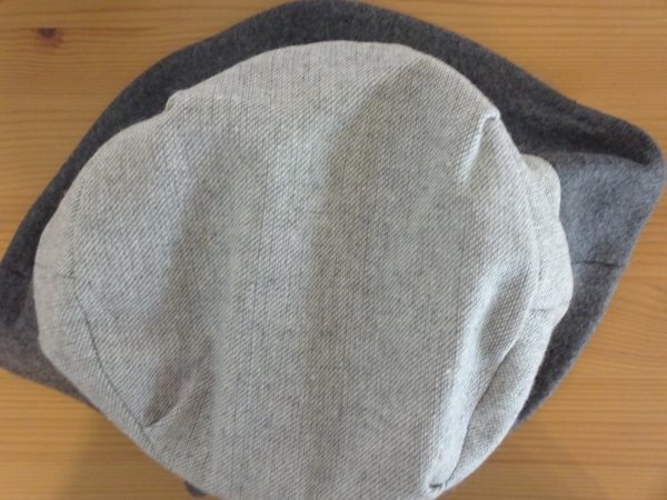 【Kクラフト】レディース・婦人用　つば広ハット　灰色帽子　サイズ５７.５cm　キャップ　帽子　ウール使用_画像8