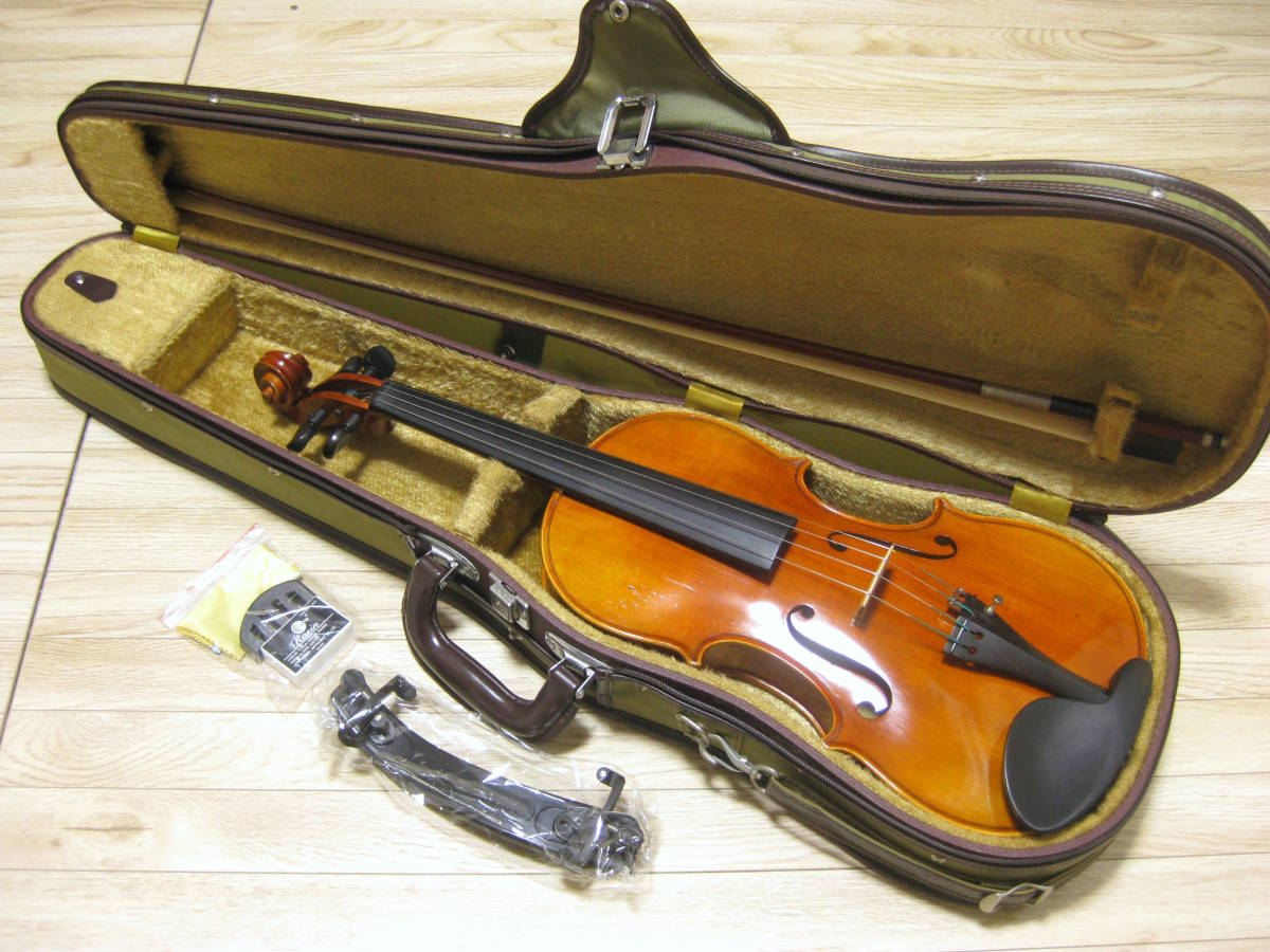 [ хорошо .. Германия производства ] Sebastian Riedl скрипка 4/4 комплект техническое обслуживание * отрегулирован .