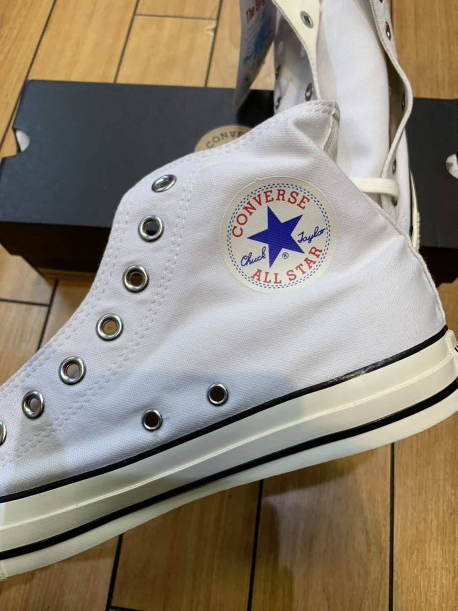 ☆新品・限定☆CONVERSE ALL STAR US HINOMARU HI コンバース　オールスター　US 日の丸　ハイ　ホワイト　レッド　オリジナル_画像4