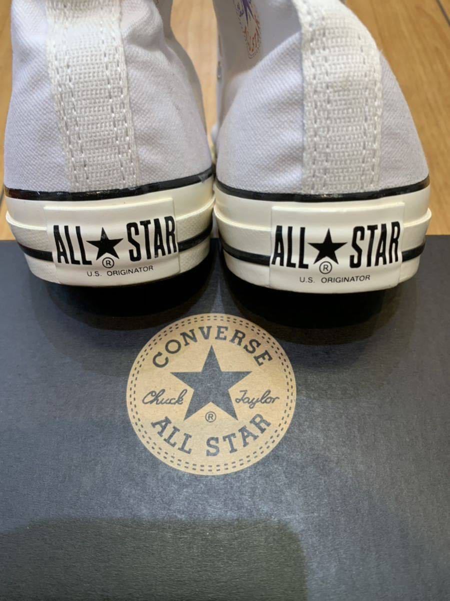 ☆新品・限定☆CONVERSE ALL STAR US HINOMARU HI コンバース　オールスター　US 日の丸　ハイ　ホワイト　レッド　オリジナル_画像6