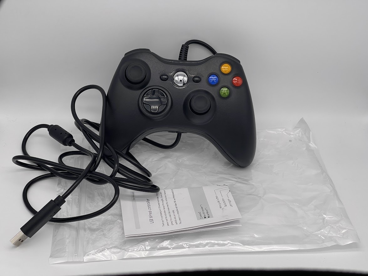 1円オークション】未使用品 Xbox360 USB コントローラー 有線 ゲーム