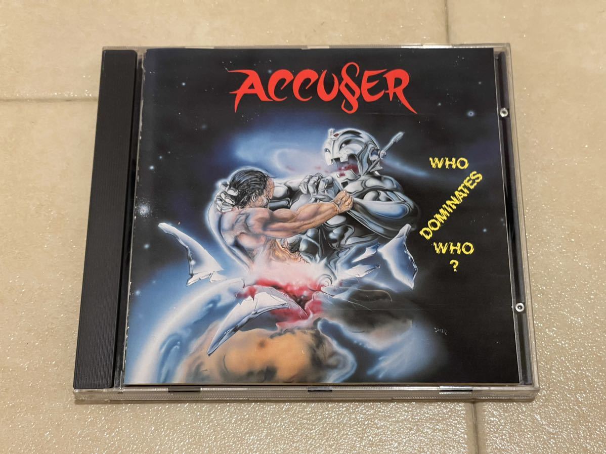 □ACCUSER - Who Dominate Who? Atom H Records Atom H008 1990年
