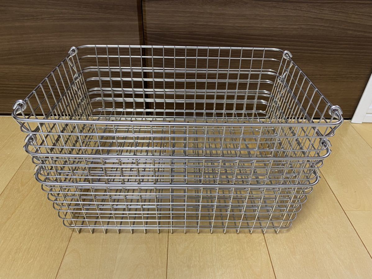 無印良品 ステンレスワイヤーバスケット3 3個セット MUJI 無印良品 ステンレスワイヤーバスケット3 3個セット MUJI