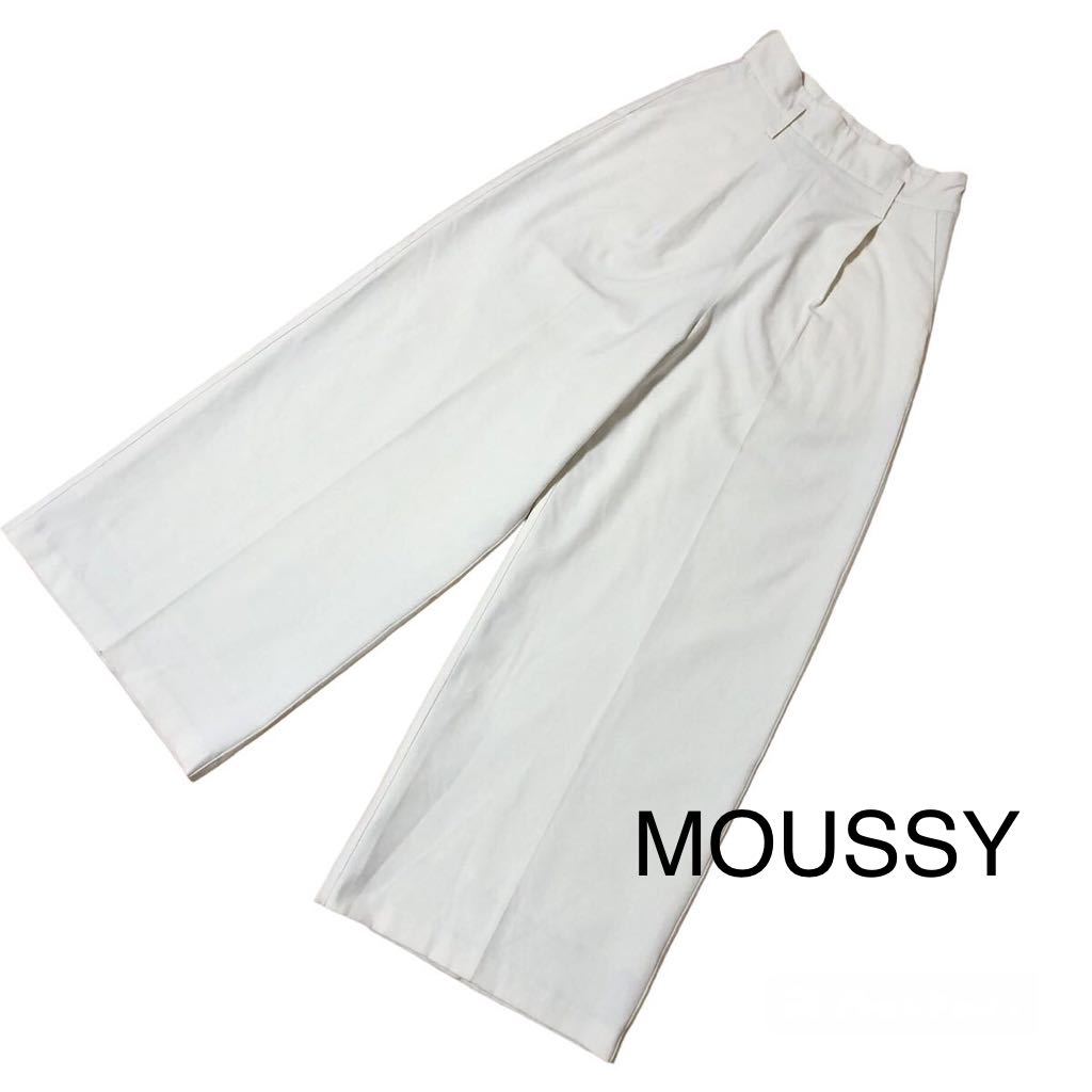 MOUSSY Moussy широкий брюки flare pants слоновая кость размер 1