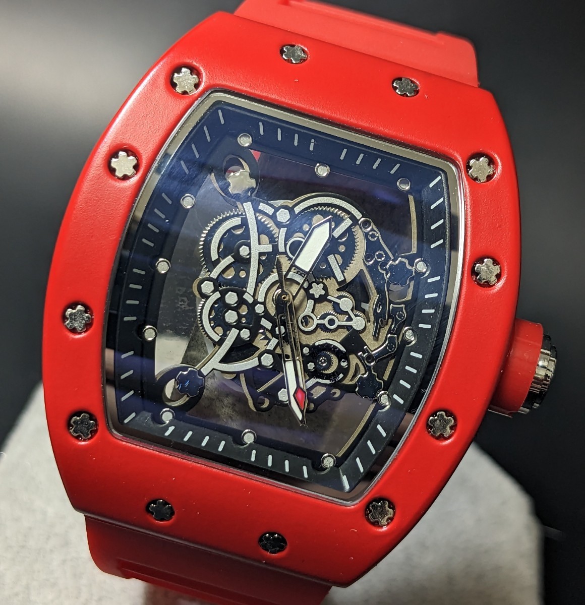 注目ショップ クオーツ リシャールミルtype 腕時計 新品 オマージュ