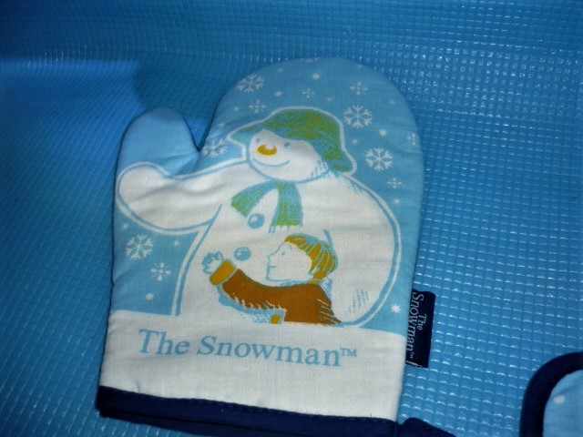 A* не использовался * не продается *The Snowman снеговик рукавица & коврик для посуды 3 позиций комплект 