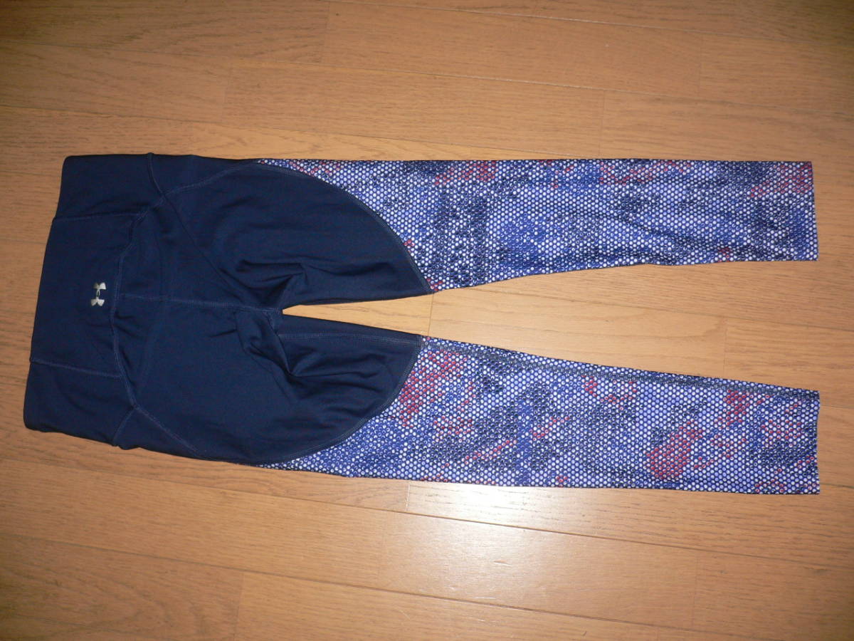 *UA Balance Printed Crop アンダーアーマー UNDER ARMOUR スパッツ ヒートギア 1305434 FMB/ADY SM レディース トレーニング パンツ*_画像4