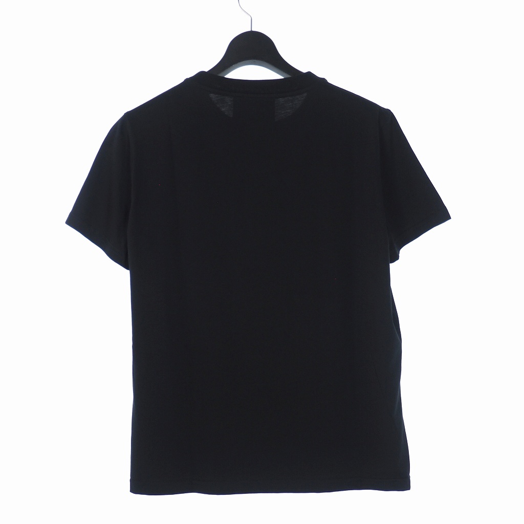 モスキーノ MOSCHINO 20SS ロゴ プリント Tシャツ カットソー 半袖 42 黒 ブラック A0708 レディース_画像2
