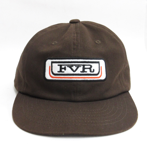 THE FEVER INC FVR キャップ 帽子 ロゴワッペン ブラウン メンズ