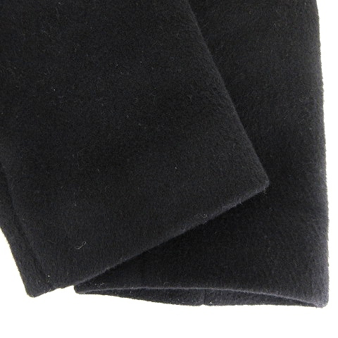  Iena IENA two -ply weave car rum hood ko Kuhn coat long 2way wool 18-020-900-9000 black black 34 outer #SM1 lady's 