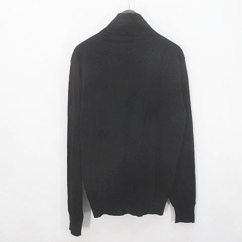 エルメス HERMES 長袖 ニット セータータートルネック XL 黒系