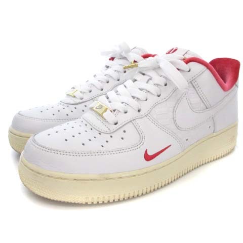 ナイキ NIKE ×KITH Air Force 1 Low White/Red キス ナイキ エアフォース 1 ロー CZ7926-100 スニーカー ホワイト レッド 26.0cm 靴 シュ