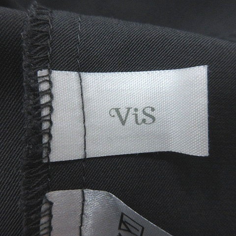ビス ViS シャツ オープンカラー オーバーサイズ 長袖 M チャコールグレー /MS レディース_画像5