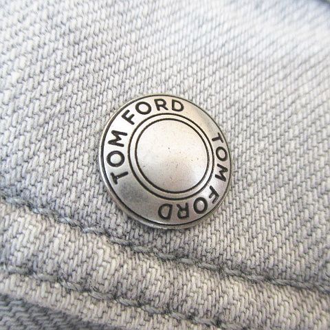 トムフォード TOM FORD ジージャン デニムジャケット S 灰系 グレー