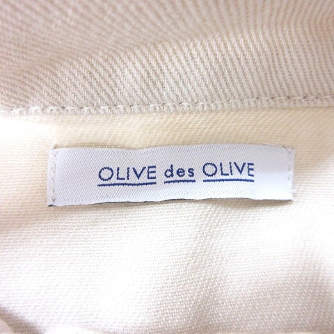オリーブデオリーブ OLIVE des OLIVE ステンカラージャケット F ライトベージュ /MN レディース_画像6