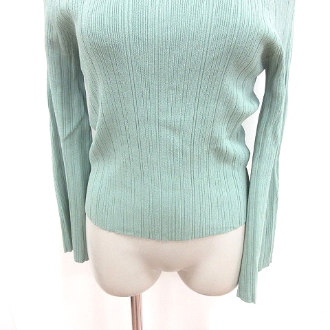  Kei Be efKBF Urban Research cut and sewn boat neck long sleeve 1 moss green /RT lady's 