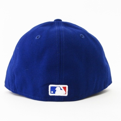 ニューエラ NEW ERA 美品 59FIFTY LOW PROFILE LP MLB T テキサス・レンジャーズ キャップ ブルー ホワイト 7 55.8cm 帽子 メンズ_画像4