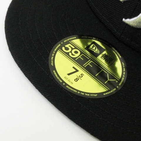 ニューエラ NEW ERA 美品 59FIFTY NBA トロント・ラプターズ キャップ ブラック ホワイト 7 5/8 60.6cm 帽子 メンズ_画像6