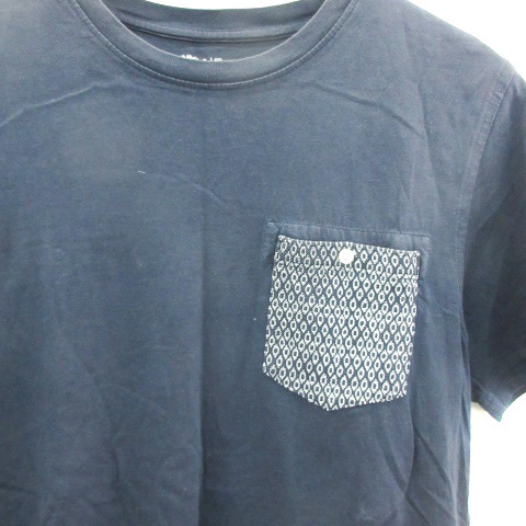 ティンバーランド Timberland Tシャツ カットソー 半袖 クルーネック S/P ネイビー 紺 /YM34 メンズ_画像3