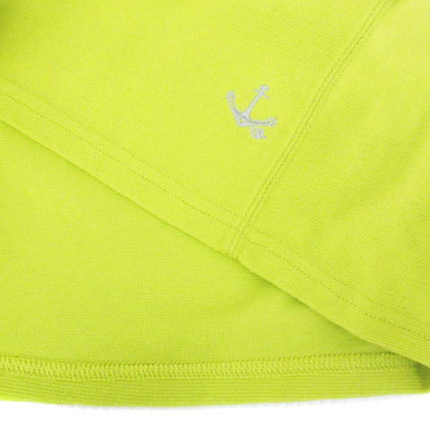 アーバンリサーチ URBAN RESEARCH カットソー Tシャツ 長袖 Vネック 刺繍 38 黄緑 ライトグリーン /FF38 メンズ_画像4