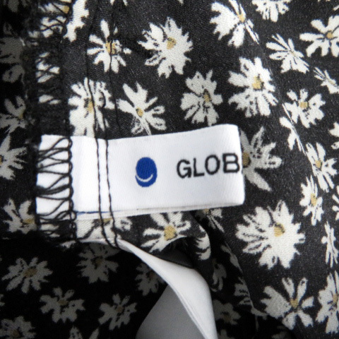 グローバルワーク GLOBAL WORK フレアスカート マキシ丈 ロング丈 花柄 F マルチカラー 黒 ブラック /YS9 レディース_画像4