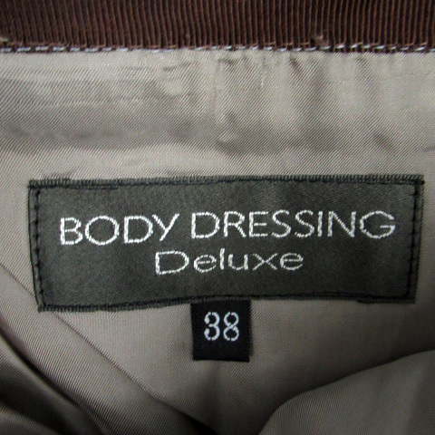 ボディドレッシングデラックス BODY DRESSING Deluxe フレアスカート ミニ丈 38 ブラウン 茶 /SM11 レディース_画像4