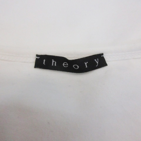 セオリー theory Tシャツ カットソー 半袖 Uネック 無地 2 オフホワイト 白 /YM8 レディース_画像4