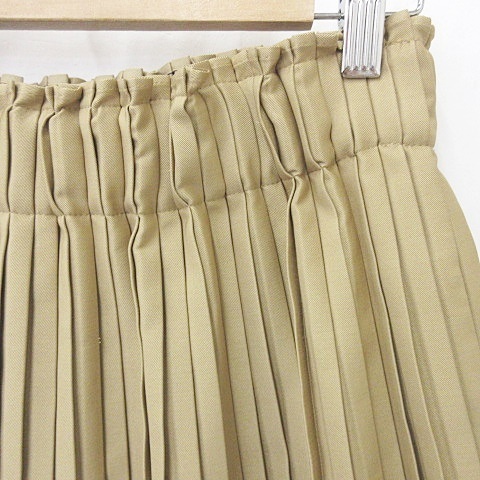  Stunning Lure STUNNING LURE skirt pleat long reversible plain check total rubber beige black gray green 1 lady's 