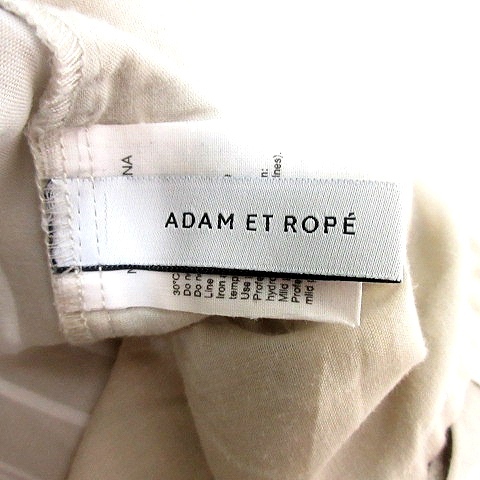 アダムエロペ Adam et Rope' ワイドパンツ ストライプ F ベージュ /RT レディース_画像5