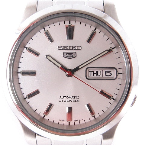 販売新品 セイコー SEIKO SEIKO5 腕時計 アナログ 自動巻き デイト 裏