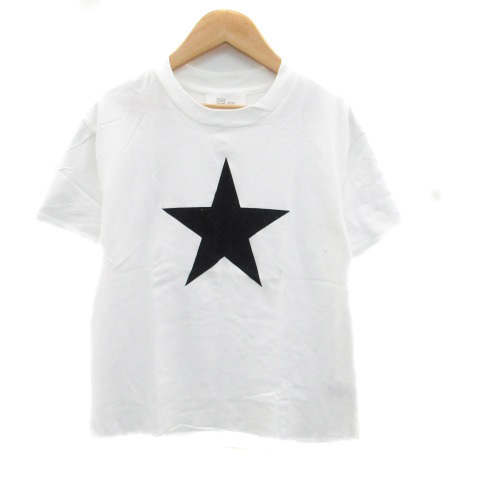 サクラメントフィグ SACRAMENT FIG Tシャツ カットソー ラウンドネック 半袖 星柄 プリント オフホワイト 黒 ブラック /HO35 メンズ_画像1